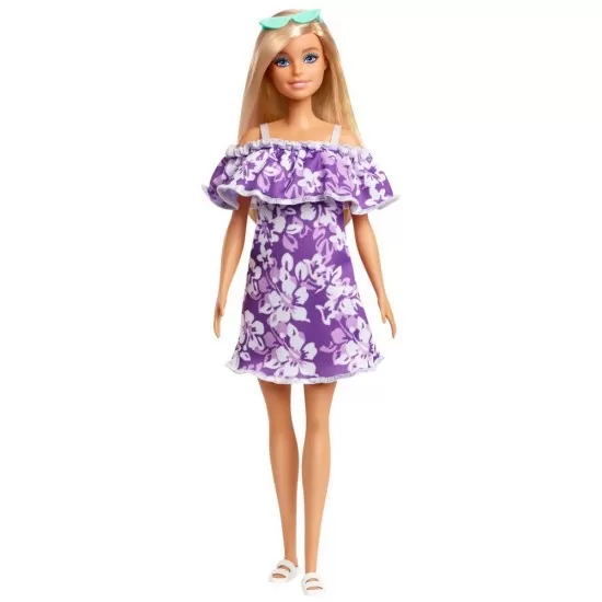 Papusa Barbie Travel blonda - Aniversare 50 de ani Malibu Papusa Barbie Travel blonda - Aniversare 50 de ani Malibu