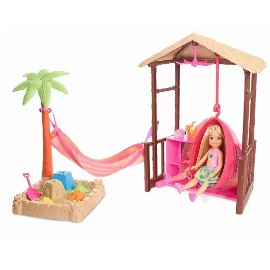 Set papusa Barbie Chelsea in vacanta Set papusa Barbie Chelsea in vacanta