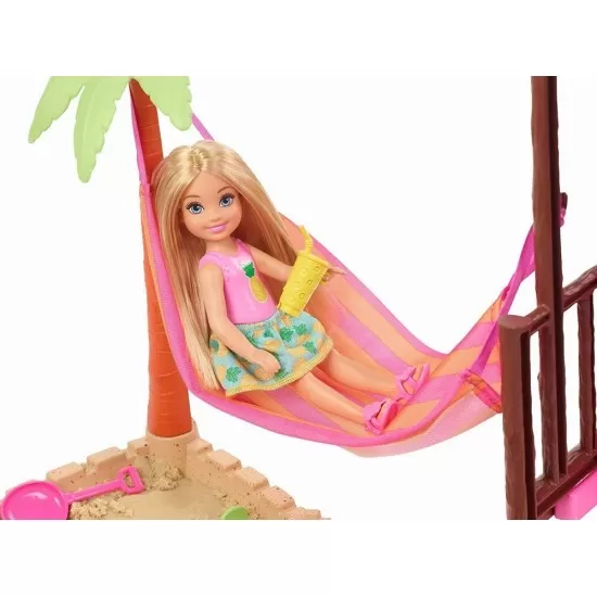 Set papusa Barbie Chelsea in vacanta Set papusa Barbie Chelsea in vacanta
