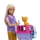 Set papusa Barbie cu doua animalute din jungla
