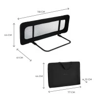 Bariera de pat Kinderkraft Guard and Dream Black