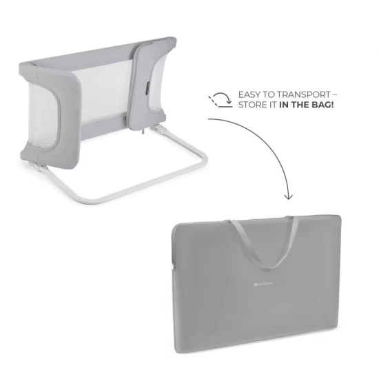 Bariera de pat Kinderkraft Guard and Dream Light Grey Bariera de pat Kinderkraft Guard and Dream Light Grey
