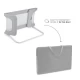 Bariera de pat Kinderkraft Guard and Dream Light Grey Bariera de pat Kinderkraft Guard and Dream Light Grey