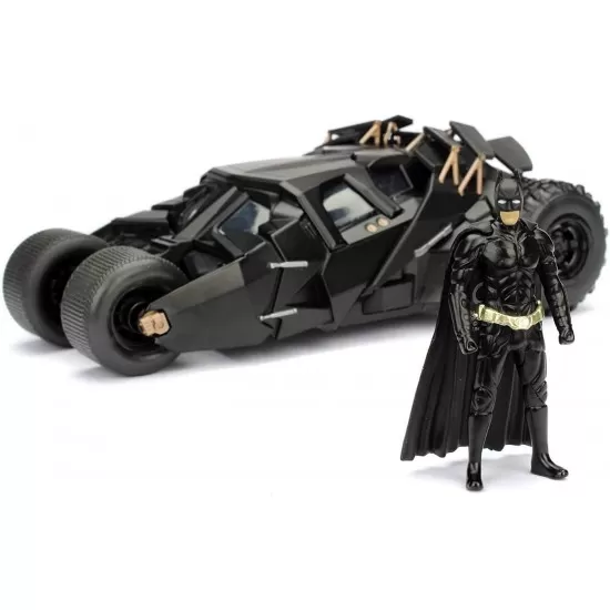 Masinuta metalica Batmobile The Dark Knight 1:24 cu figurina Batman Masinuta metalica Batmobile The Dark Knight 1:24 cu figurina Batman