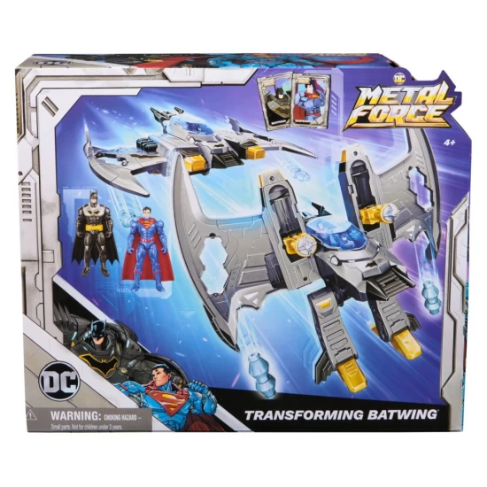 Set de joaca Batman DC Metal Force Batwing transformabil in robot
