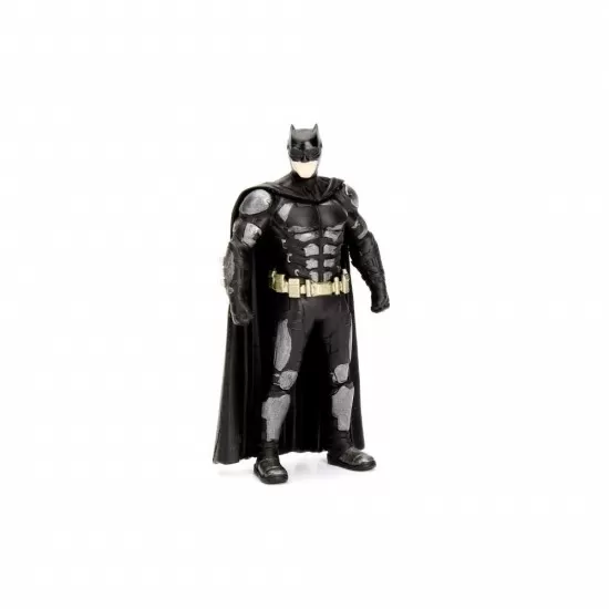 Masinuta de metal Justice League Batmobile cu figurina Batman Masinuta de metal Justice League Batmobile cu figurina Batman
