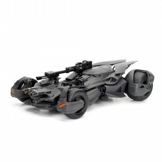 Masinuta de metal Justice League Batmobile cu figurina Batman Masinuta de metal Justice League Batmobile cu figurina Batman