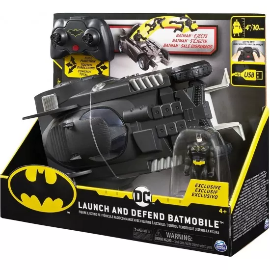 Batmobil cu radiocomanda si figurina Batmobil cu radiocomanda si figurina