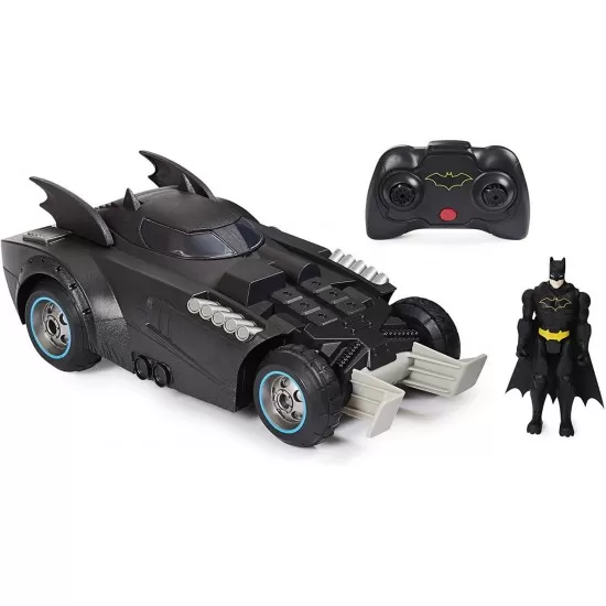 Batmobil cu radiocomanda si figurina Batmobil cu radiocomanda si figurina