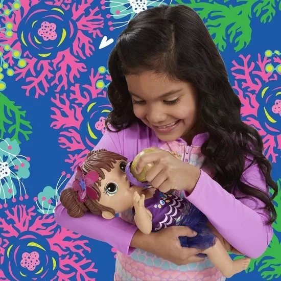 Papusa bebelus Baby Alive Shimmer Sirena