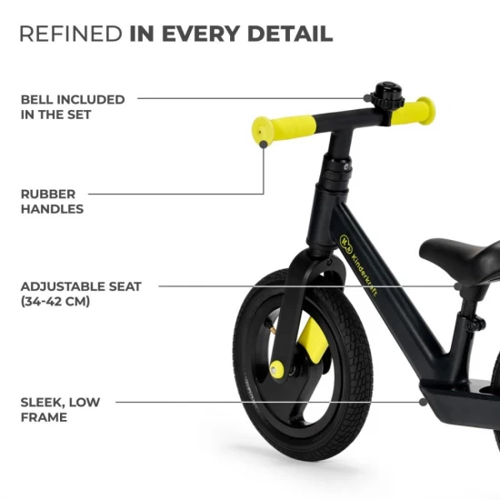 Bicicleta de echilibru Kinderkraft Goswift black Bicicleta de echilibru Kinderkraft Goswift black
