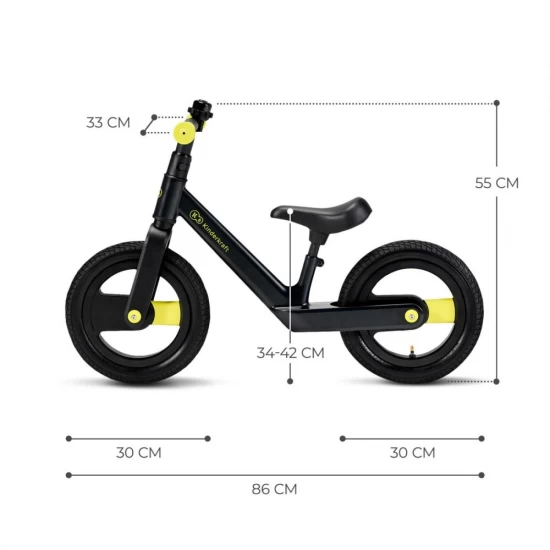 Bicicleta de echilibru Kinderkraft Goswift black Bicicleta de echilibru Kinderkraft Goswift black