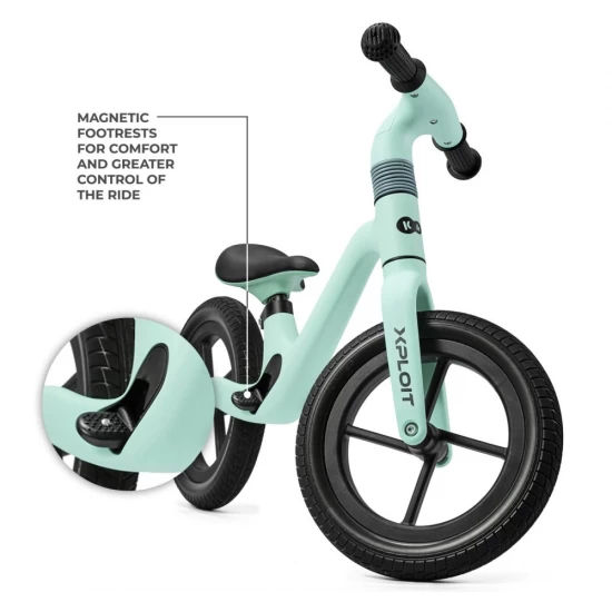 Bicicleta fara pedale Kinderkraft Xploit Turcoise