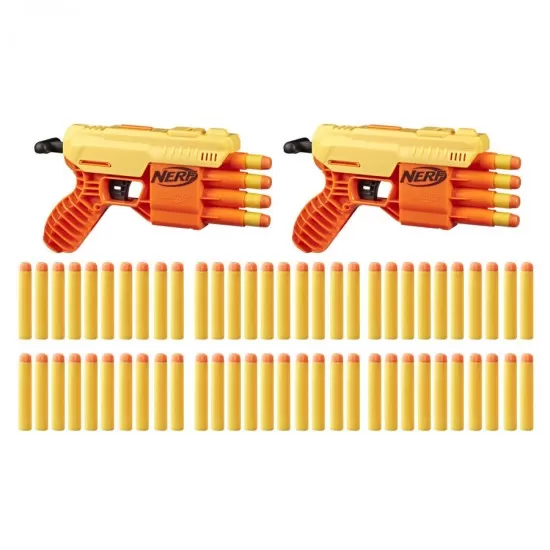 Set blastere Nerf Alpha Strike Fang QS4 cu 68 de munitii Set blastere Nerf Alpha Strike Fang QS4 cu 68 de munitii