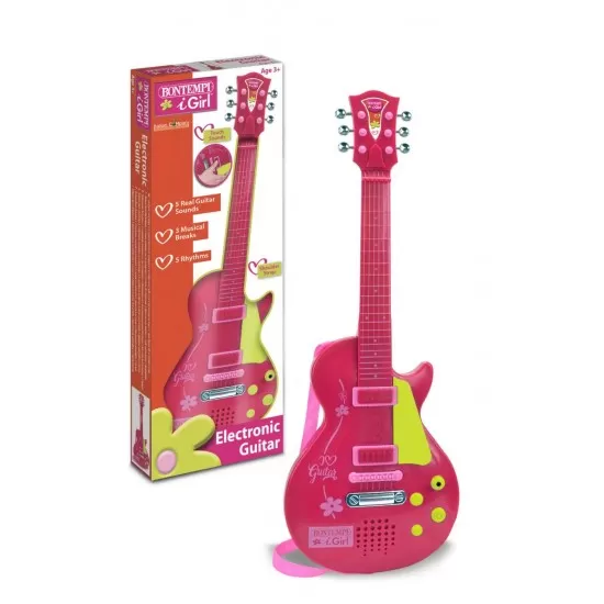 Chitara electronica Bontempi Rock roz