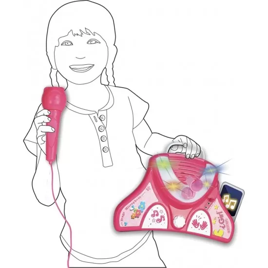 Microfon portabil Bontempi Girl Microfon portabil Bontempi Girl