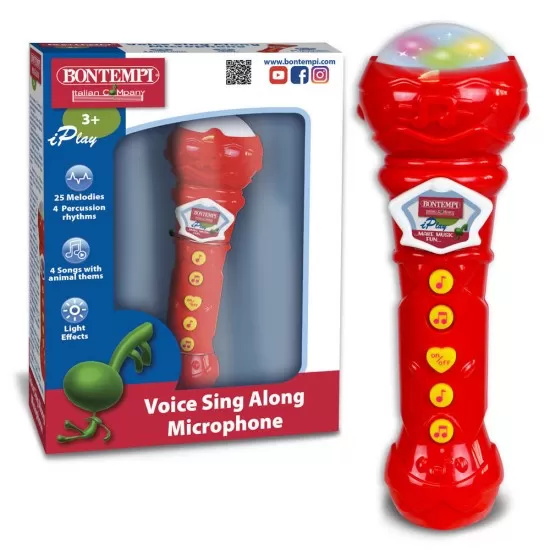 Microfon karaoke Bontempi cu efecte luminoase Microfon karaoke Bontempi cu efecte luminoase