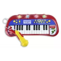Orga electronica Bontempi rosie cu microfon si scaun