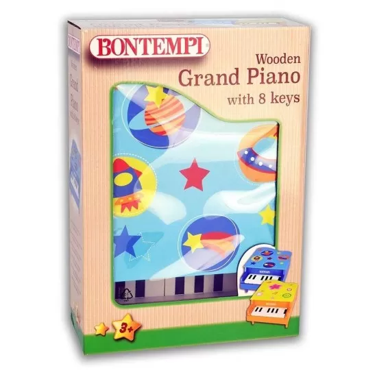 Pian din lemn cu 8 clape bleu Bontempi Pian din lemn cu 8 clape bleu Bontempi