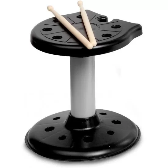 Set tobe de metal 4 piese cu scaunel Bontempi rosu Set tobe de metal 4 piese cu scaunel Bontempi rosu