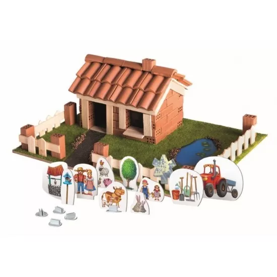 Set constructie Brick Trick Casuta din caramidute ceramice Set constructie Brick Trick Casuta din caramidute ceramice
