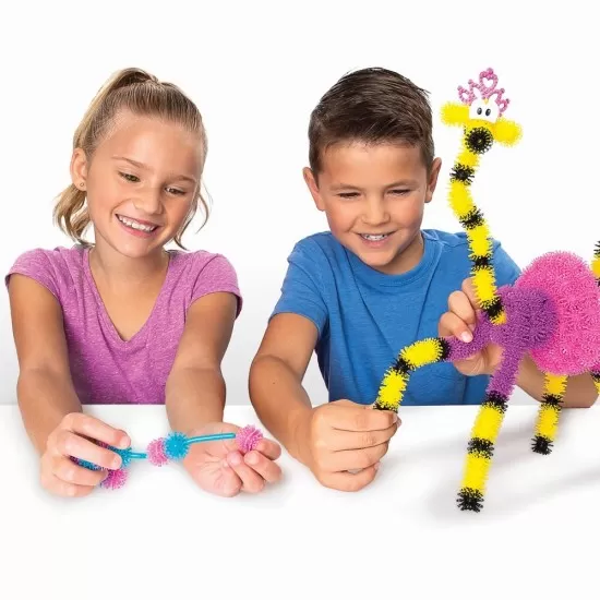Set creativ Bunchems Bendy Sticks pentru modelat - 345 piese Set creativ Bunchems Bendy Sticks pentru modelat - 345 piese