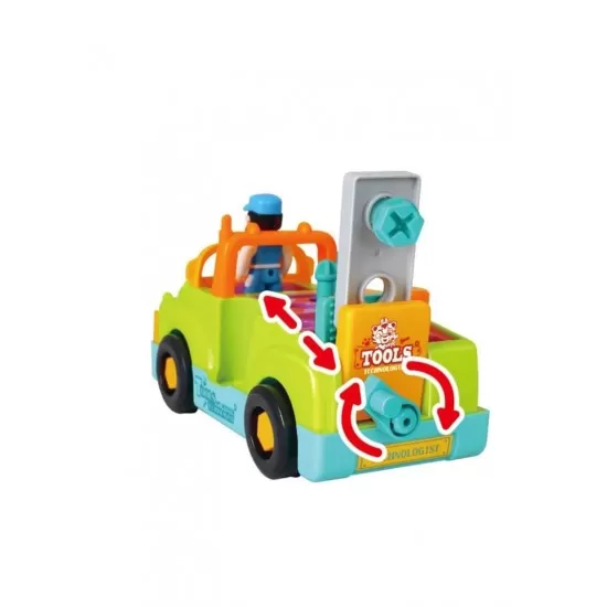 Camionul cu unelte, lumini si sunete al micului mecanic Camionul cu unelte, lumini si sunete al micului mecanic