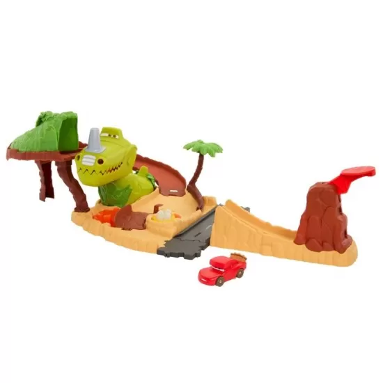 Set de joaca Cars Dino cu masinuta Cave Fulger McQueen Set de joaca Cars Dino cu masinuta Cave Fulger McQueen