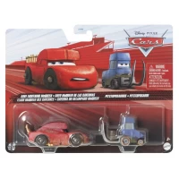 Set 2 masinute metalice Cars 3 - Cave Fulger Mcqueen si Pitstoposaurus