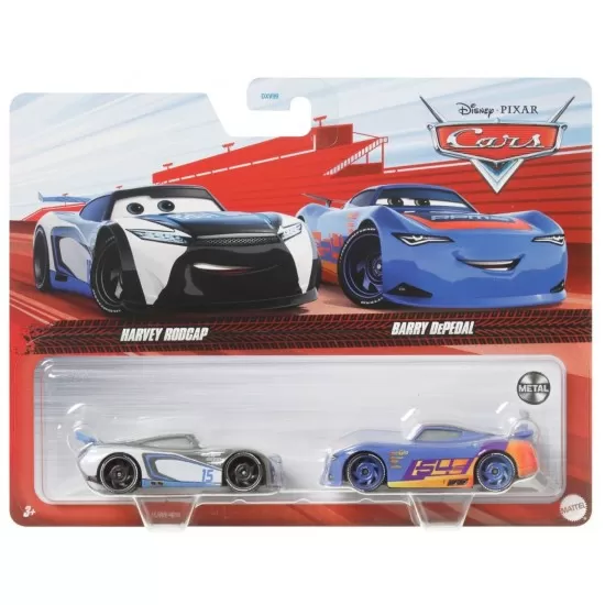 Set 2 masinute metalice Harvey Rodcap si Barry Depedal Cars 3
