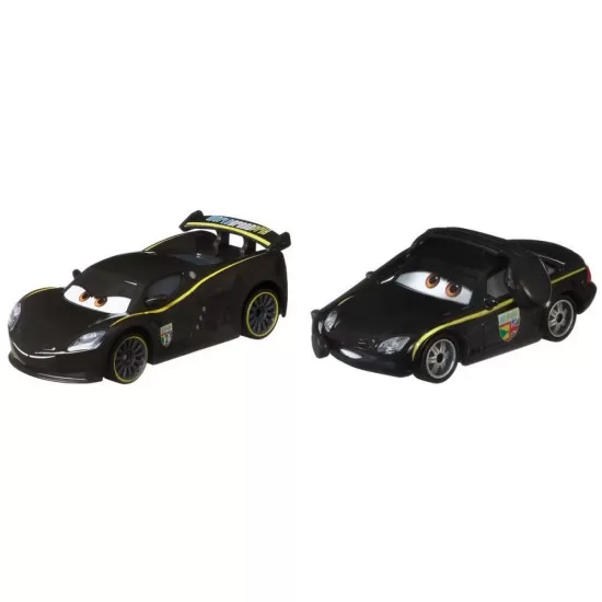 Set 2 masinute metalice Lewis Hamilton si Bruce Boxmann Cars 3
