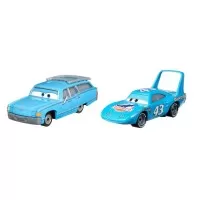 Set 2 masinute metalice Mrs. The King si Dinoco The King Cars 3