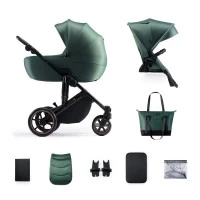 Carucior copii 2 in 1 Kinderkraft Prime 2 Dark Green