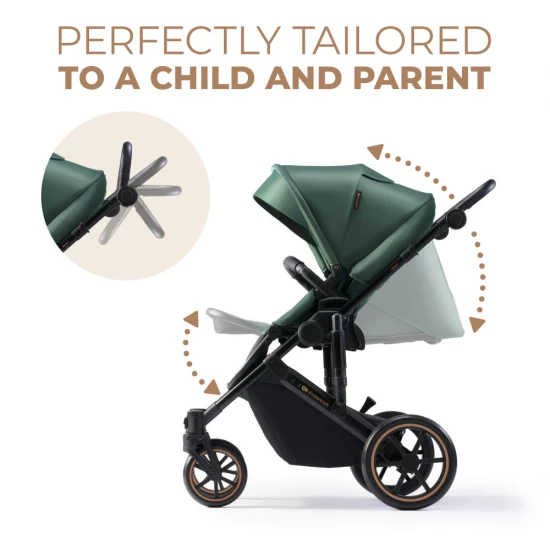 Carucior copii 2 in 1 Kinderkraft Prime 2 Dark Green Carucior copii 2 in 1 Kinderkraft Prime 2 Dark Green