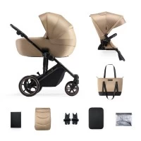 Carucior 2 in 1 Kinderkraft Prime 2 Sandrose Beige