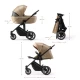 Carucior 2 in 1 Kinderkraft Prime 2 Sandrose Beige Carucior 2 in 1 Kinderkraft Prime 2 Sandrose Beige