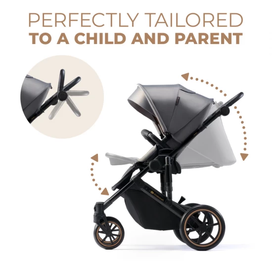 Carucior 2 in 1 Kinderkraft Prime 2 Shadow Grey Carucior 2 in 1 Kinderkraft Prime 2 Shadow Grey