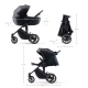 Carucior 2 in 1 Kinderkraft Prime 2 Venezian Black Carucior 2 in 1 Kinderkraft Prime 2 Venezian Black
