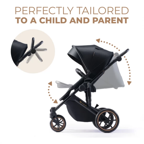 Carucior 2 in 1 Kinderkraft Prime 2 Venezian Black Carucior 2 in 1 Kinderkraft Prime 2 Venezian Black