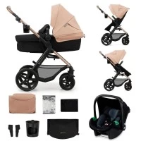 Carucior copii 3 in 1 Kinderkraft Moov 2 Sand Beige