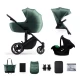 Carucior copii 3 in 1 Kinderkraft Prime 2 Mink Pro Green Carucior copii 3 in 1 Kinderkraft Prime 2 Mink Pro Green