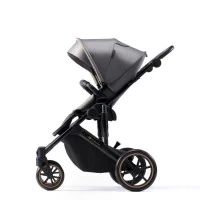 Carucior copii 3 in 1 Kinderkraft Prime 2 Mink Pro Grey