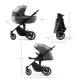 Carucior copii 3 in 1 Kinderkraft Prime 2 Mink Pro Grey Carucior copii 3 in 1 Kinderkraft Prime 2 Mink Pro Grey