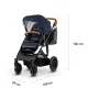 Carucior 3 in 1 Kinderkraft Prime 2 Mink Pro Navy Carucior 3 in 1 Kinderkraft Prime 2 Mink Pro Navy