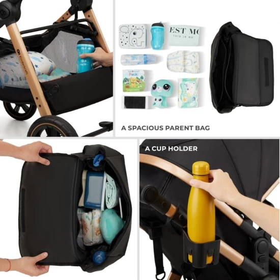 Carucior Kinderkraft Esme 3 in 1 Moonlight Grey Carucior Kinderkraft Esme 3 in 1 Moonlight Grey