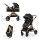 Carucior Kinderkraft Esme 3 in 1 Pure Black Carucior Kinderkraft Esme 3 in 1 Pure Black