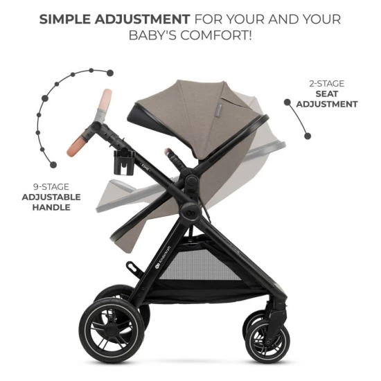 Carucior Kinderkraft Esme 3 in 1 Sand Beige Carucior Kinderkraft Esme 3 in 1 Sand Beige