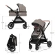 Carucior Kinderkraft Esme 3 in 1 Sand Beige Carucior Kinderkraft Esme 3 in 1 Sand Beige