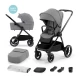 Carucior copii 2 in 1 Kinderkraft Nea Platinum Grey Carucior copii 2 in 1 Kinderkraft Nea Platinum Grey