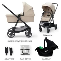Carucior copii 3 in 1 Kinderkraft Newly Bej